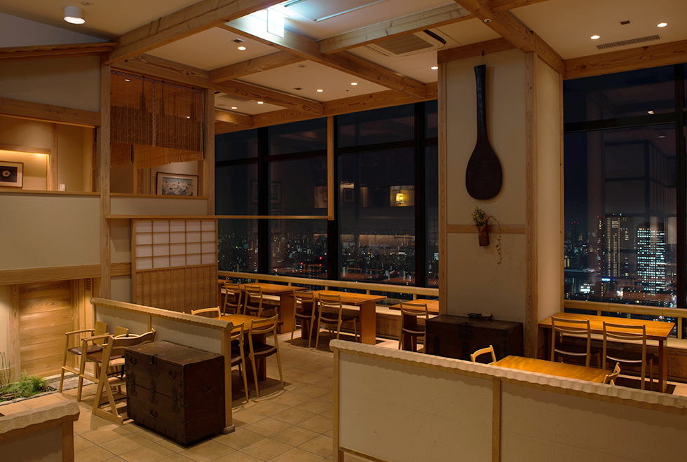 夜 東京湾側 テーブル席